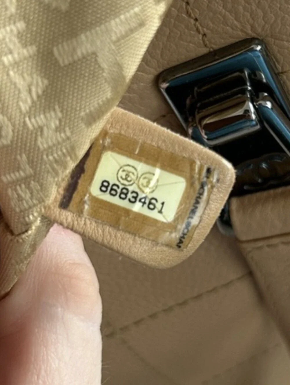 Chanel Chocolate Tote Beige